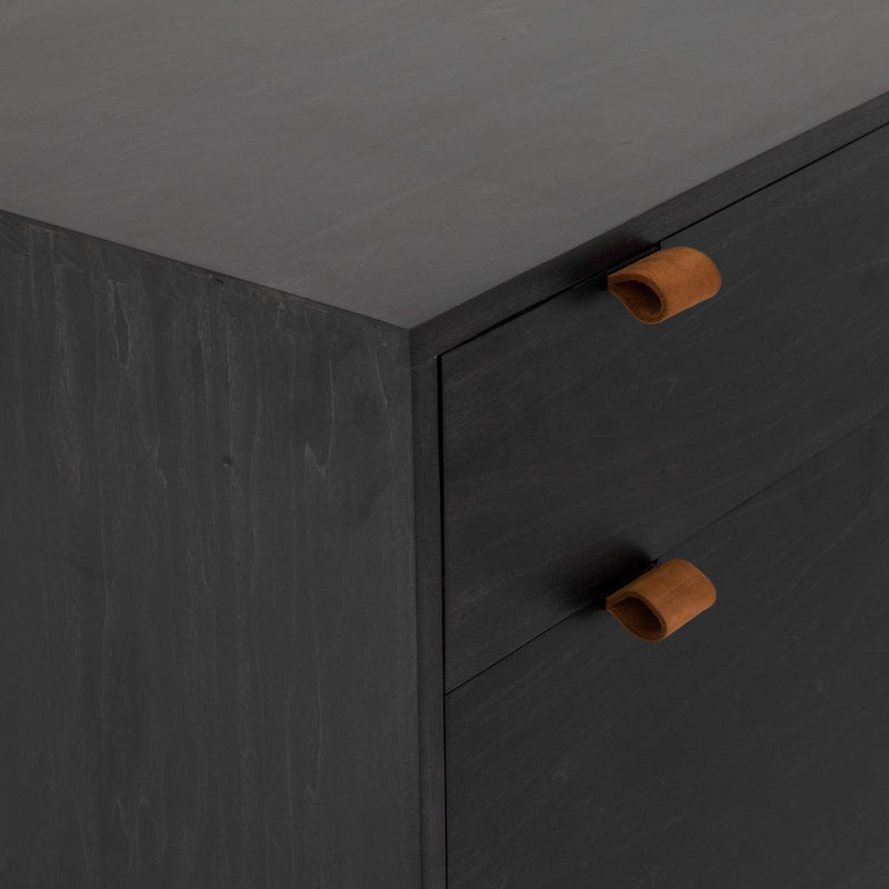 Trey Desk System Black Wash Poplar - Grove Collective