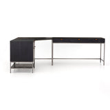 Trey Desk System Black Wash Poplar - Grove Collective