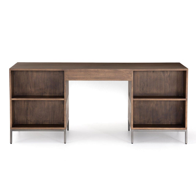 Trey Executive Desk Auburn Poplar - Grove Collective