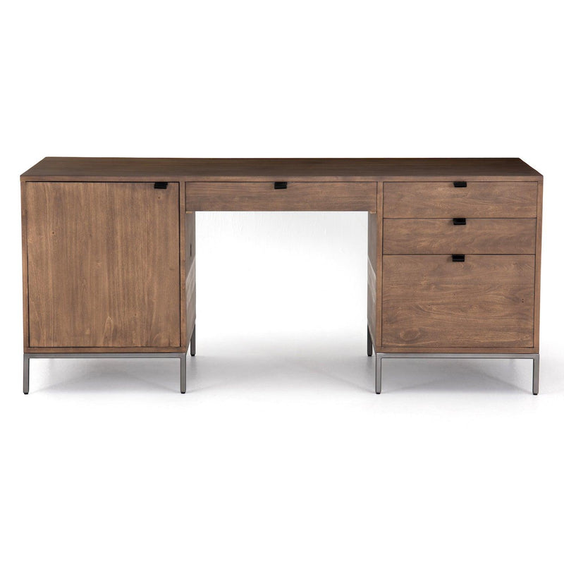 Trey Executive Desk Auburn Poplar - Grove Collective