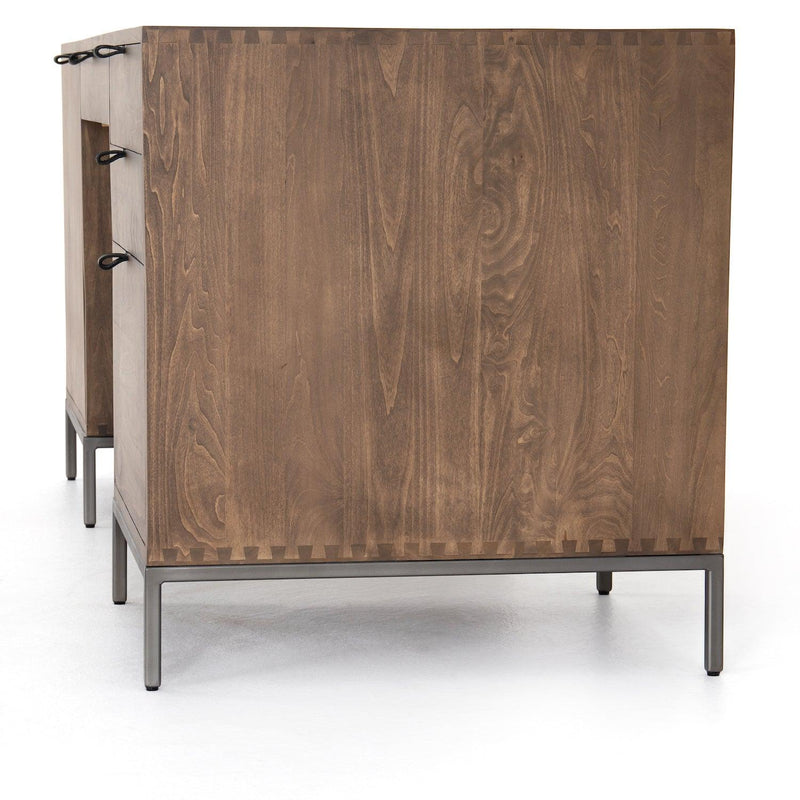 Trey Executive Desk Auburn Poplar - Grove Collective