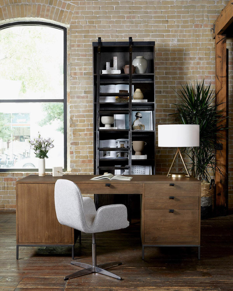 Trey Executive Desk Auburn Poplar - Grove Collective