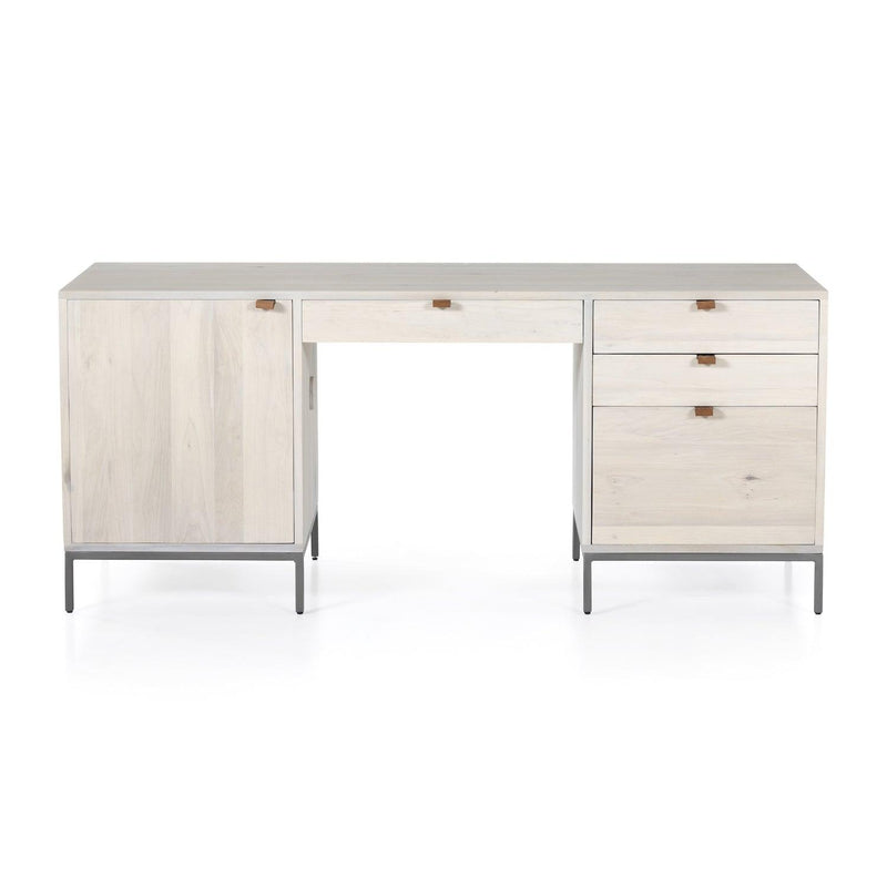 Trey Executive Desk Dove Poplar - Grove Collective