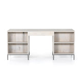 Trey Executive Desk Dove Poplar - Grove Collective