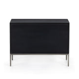 Trey Large Nightstand Black Wash Poplar - Grove Collective