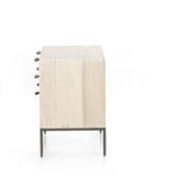 Trey Large Nightstand Dove Poplar - Grove Collective