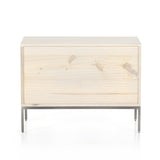 Trey Large Nightstand Dove Poplar - Grove Collective