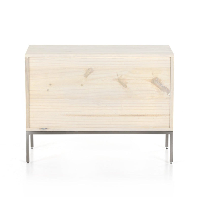 Trey Large Nightstand Dove Poplar - Grove Collective