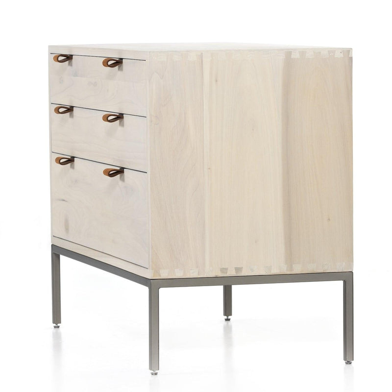 Trey Large Nightstand Dove Poplar - Grove Collective