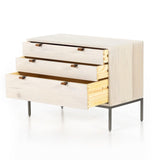 Trey Large Nightstand Dove Poplar - Grove Collective