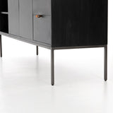 Trey Media Console Black Wash Poplar - Grove Collective