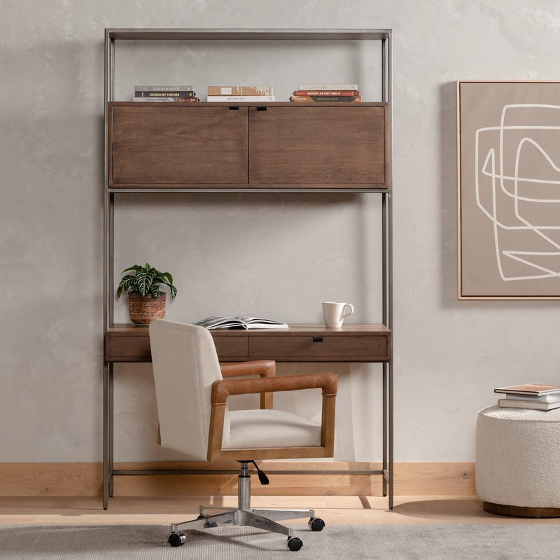 Trey Modular Wall Desk Auburn Poplar - Grove Collective