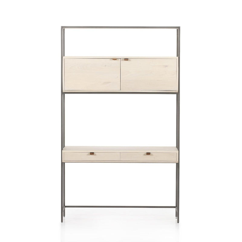 Trey Modular Wall Desk Dove Poplar - Grove Collective