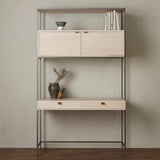 Trey Modular Wall Desk Dove Poplar - Grove Collective