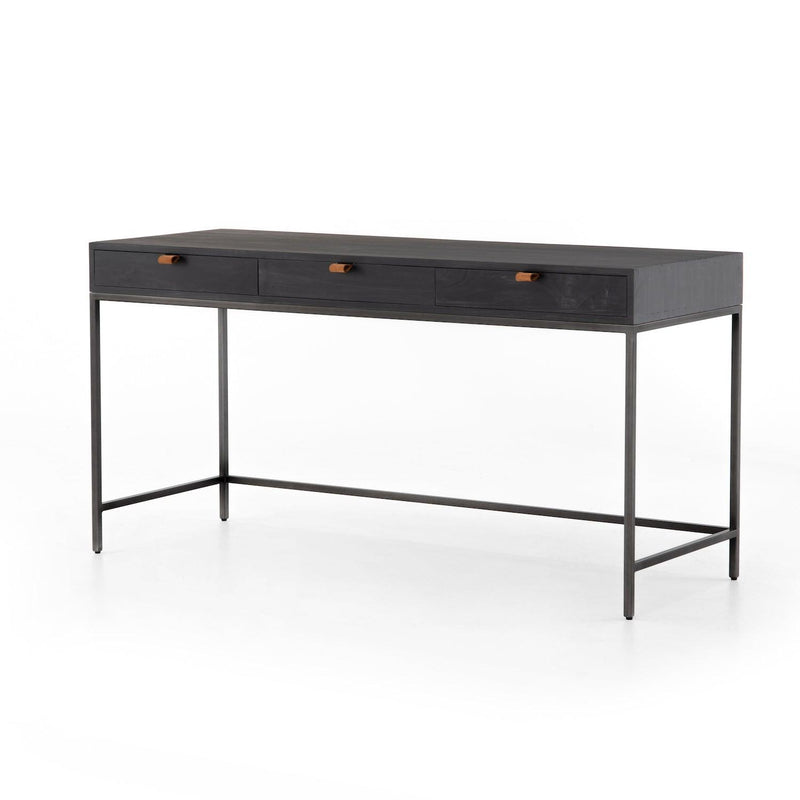 Trey Modular Writing Desk Black Wash Poplar - Grove Collective