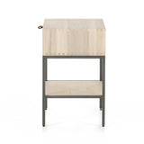 Trey Nightstand Dove Poplar - Grove Collective