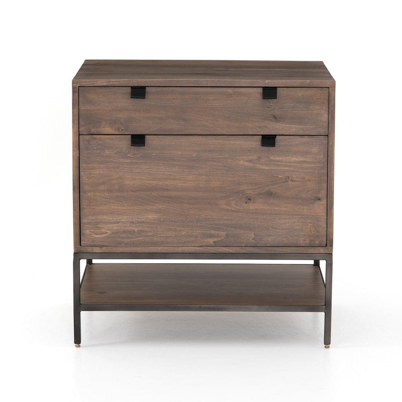 Trey Oversized Nightstand/Filing Cabinet Auburn Poplar - Grove Collective