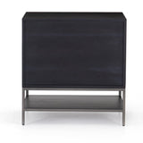 Trey Oversized Nightstand/Filing Cabinet Black Wash Poplar - Grove Collective