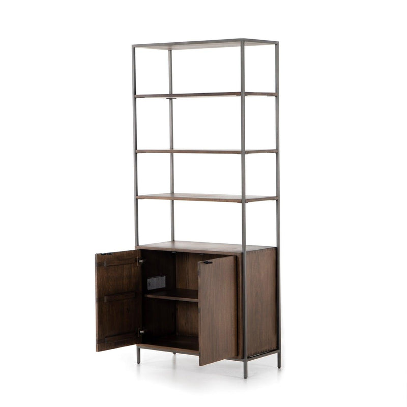 Trey Wide Bookcase Auburn Poplar - Grove Collective