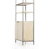 Trey Wide Bookcase Dove Poplar - Grove Collective