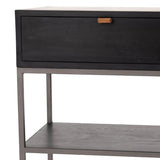 Trey Nightstand Black Wash Poplar - Grove Collective