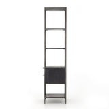 Trey Bookshelf Black Wash Poplar - Grove Collective