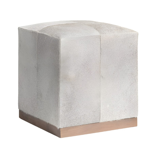 Felix Small Hide Ottoman - Grove Collective