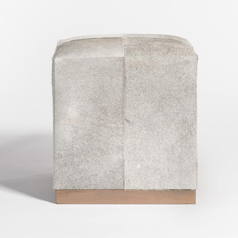 Felix Small Hide Ottoman - Grove Collective