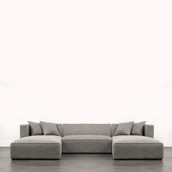 Clifton U-Shape Sectional - Grey - Grove Collective