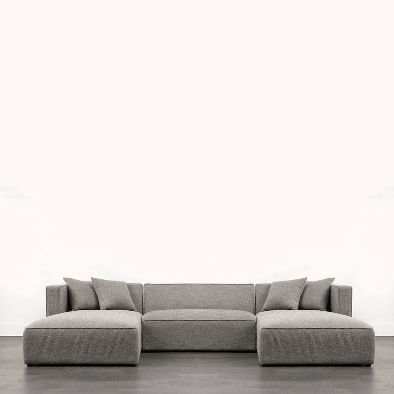 Clifton U-Shape Sectional - Grey - Grove Collective