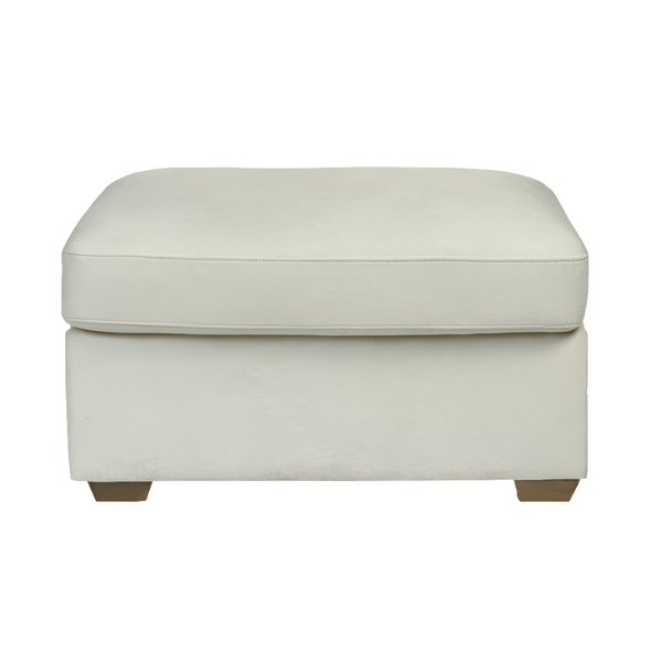 Rowan Ottoman - Performance Fabric - Almond Dust - Grove Collective