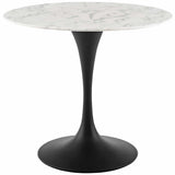 Liz Black Round Dining Table - Grove Collective