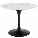 Liz Black Round Dining Table - Grove Collective