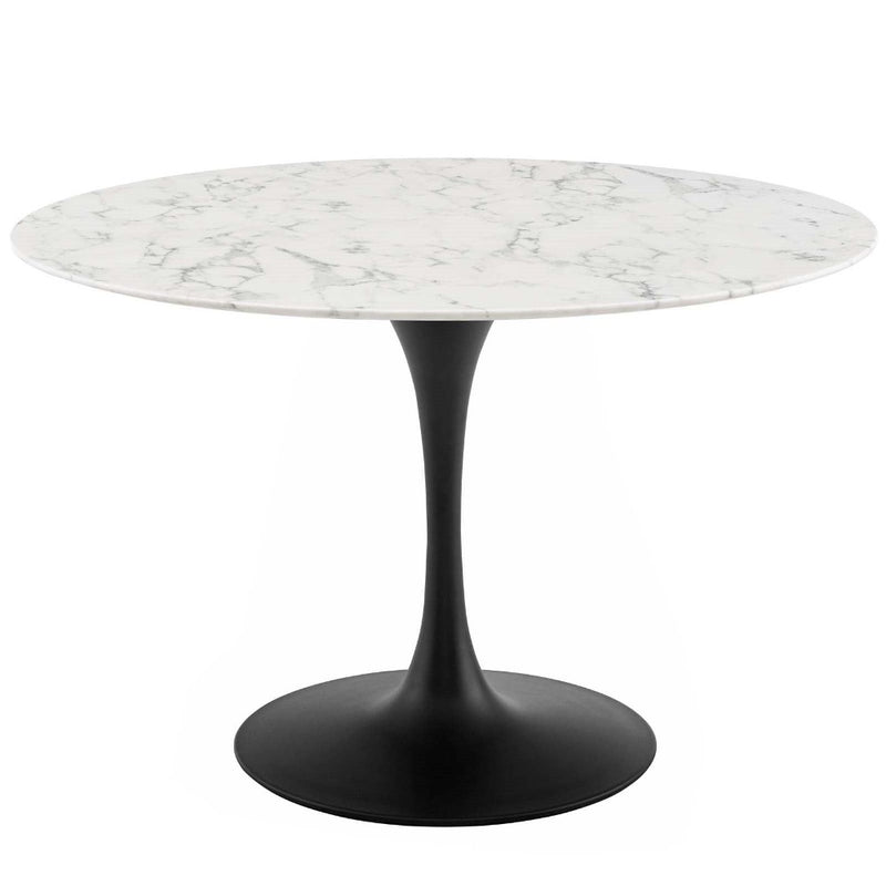 Liz Black Round Dining Table - Grove Collective