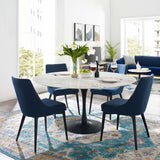 Liz Black Round Dining Table - Grove Collective