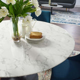 Liz Black Round Dining Table - Grove Collective