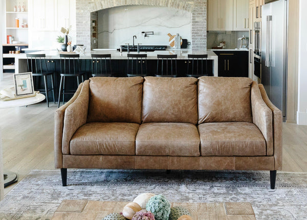 Ava Italian Leather Sofa - Grove Collective