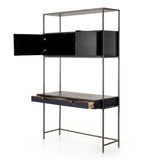 Trey Modular Wall Desk Black Wash Poplar - Grove Collective