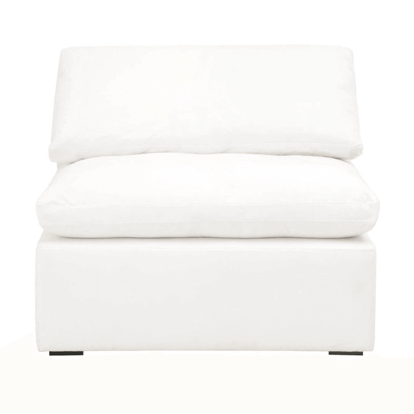 Sky Modular Sectional White Armless Chair - Grove Collective