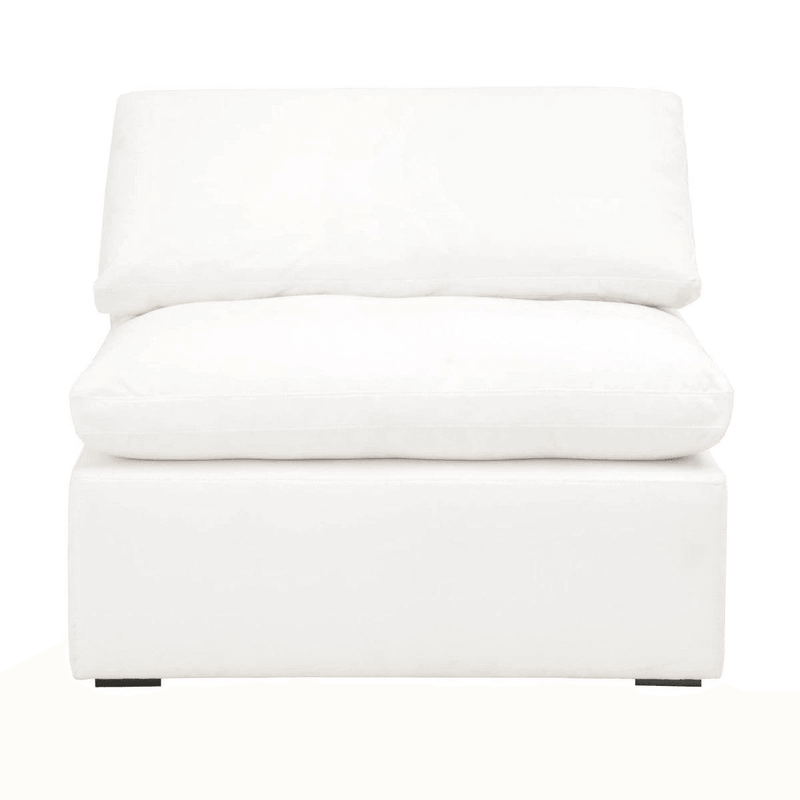 Sky Modular Sectional White Armless Chair - Grove Collective