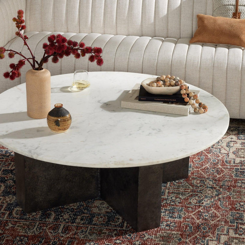 Terrell Round Coffee Table - Grove Collective